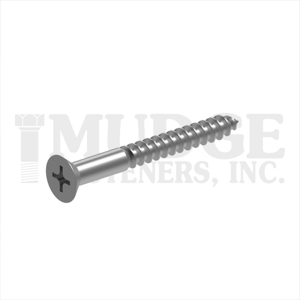 45008W125SS #8X1-1/4 PHIL FLAT WOOD SCREW STAINLESS